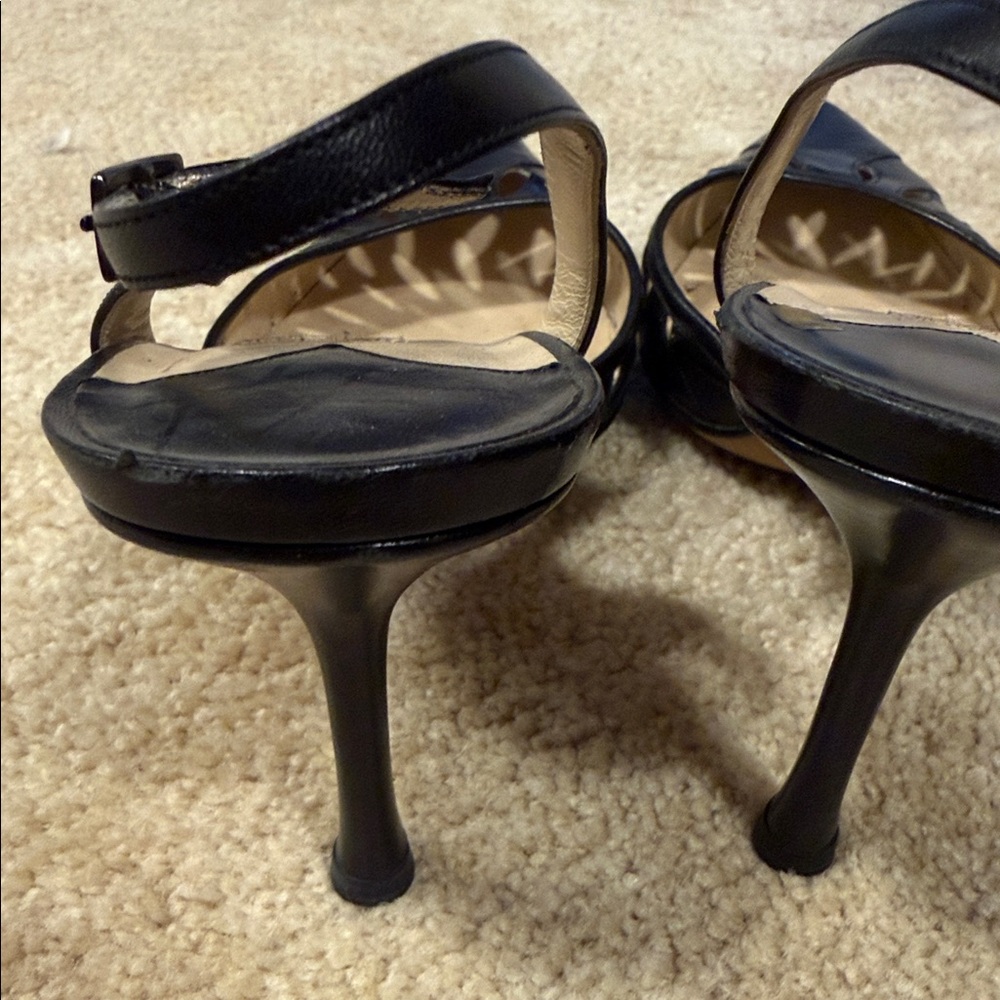 Jimmy Choo Black Cutout Heels - Picture 5 of 7